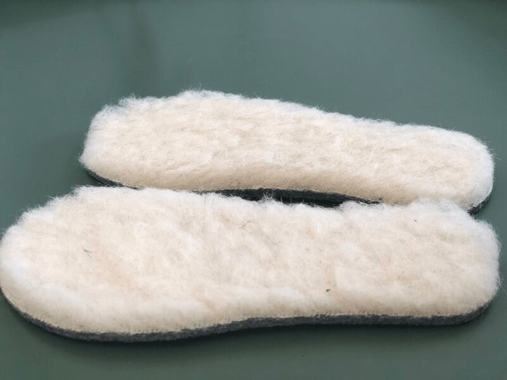 Einlegesohlen aus Wolle für Kinderschuhe Profilansicht